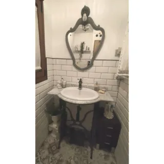 Mueble lavabo máquina de coser