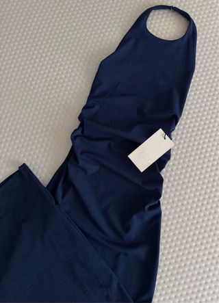 Vestido largo azul Zara