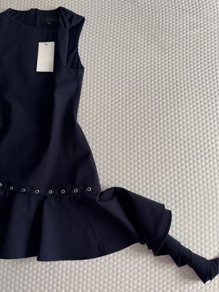 Vestido Azul Zara con Ojetes