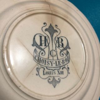 2 Platos Antiguos HB Choisy-le-Roi