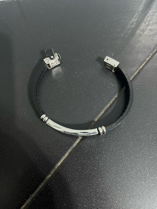 Pulsera Viceroy Hombre Negra y Plateada