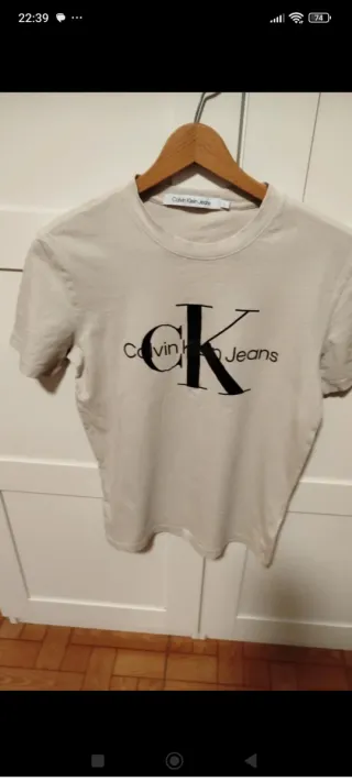 Camiseta Calvin Klein Beige Talla S