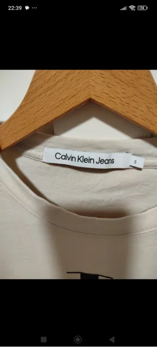Camiseta Calvin Klein Beige Talla S