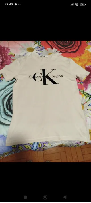 Camiseta Calvin Klein Beige Talla S