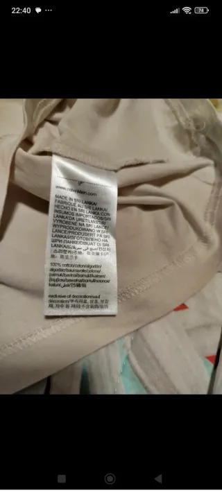 Camiseta Calvin Klein Beige Talla S