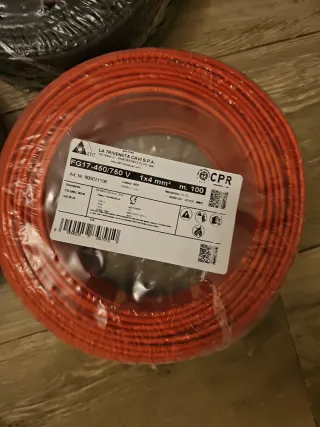 Cavo elettrico FG17 4mm² 100m