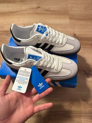 Adidas Samba Blancas Grises Negras