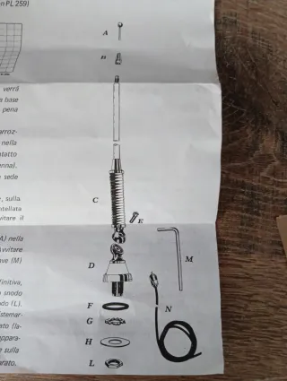 Antena Caletti Oscar 27MHz Nueva