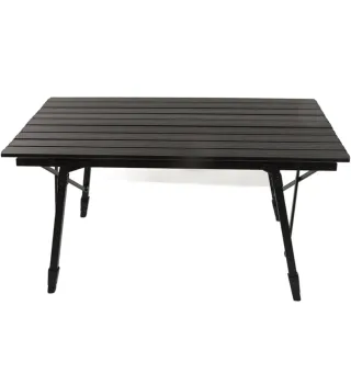 Mesa Plegable Portátil Camping Negra
