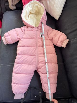 Buzo rosa bebé con capucha y orejas