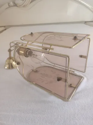 Lámpara de techo colgante dorada