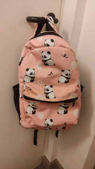 Mochila infantil pandas rosa