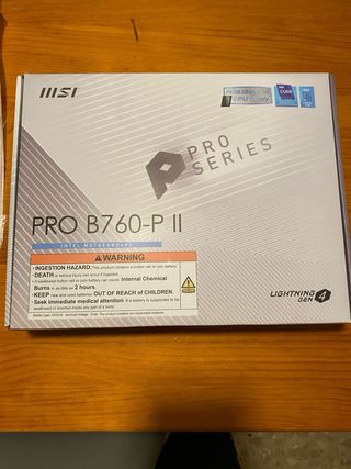 Conjunto MSI PRO B760-P II y procesador i7 14700kf
