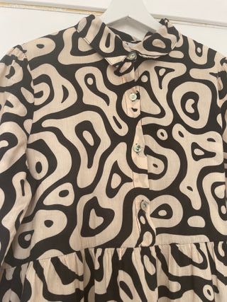 Vestido midi estampado boho