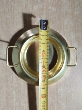 Porta incenso dorato in metallo