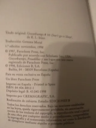 No te vayas a dormir pesadillas 52