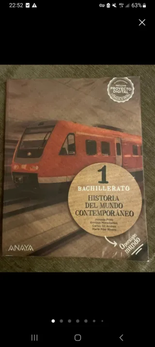 Libro de Historia 1⁰ de Bachillerato