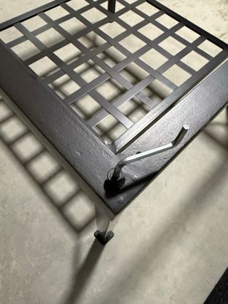 Mesa de centro forja y cristal