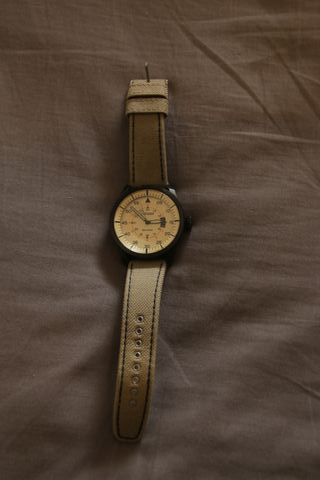 Reloj Militar Citizen Beige y Negro