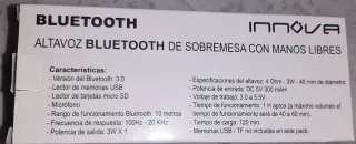 Altavoz Bluetooth Innova Negro