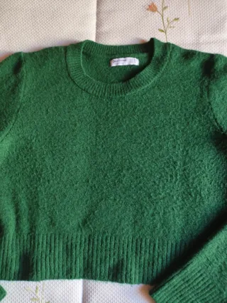 Jersey verde Stradivarius talla M