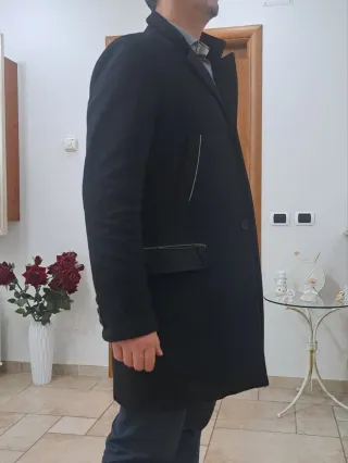 Cappotto Pignatelli Nero Uomo