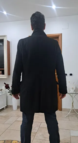 Cappotto Pignatelli Nero Uomo