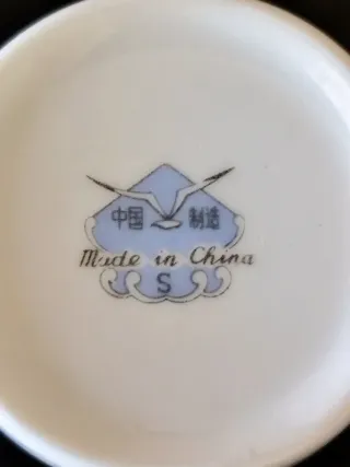 Lote 6 Chávenas Café Porcelana Chinesa