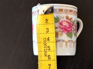 Lote 6 Chávenas Café Porcelana Chinesa