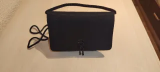 madrina negro: Mantilla ,tiara, bolso,  zapatos