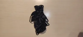 madrina negro: Mantilla ,tiara, bolso,  zapatos