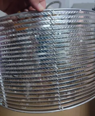 Elegante lámpara de salón de acero y cristal