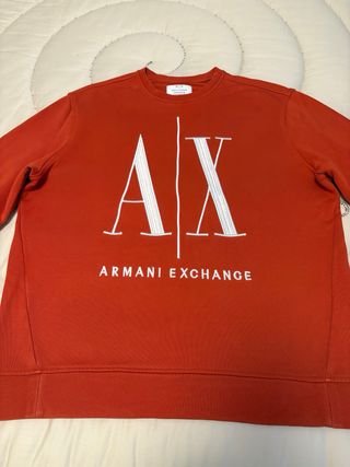 Felpa Armani Exchange AX Uomo Rossa