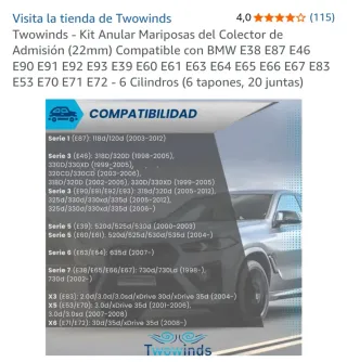 Kit Anulación Palomillas BMW 22mm