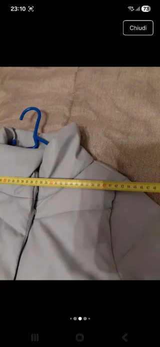 Giacca donna azzurra imbottita taglia 42