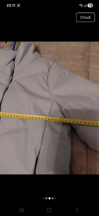 Giacca donna azzurra imbottita taglia 42