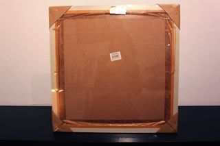 Cornice per foto in legno e iuta con clip