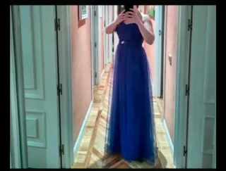 Vestido fiesta azul talla M