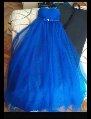 Vestido fiesta azul talla M