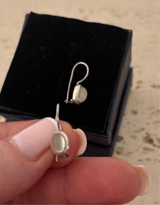 Pendientes Plata y Piedra Luna Largos