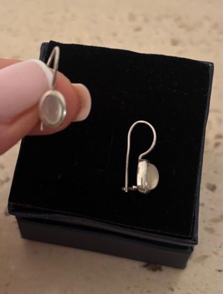 Pendientes Plata y Piedra Luna Largos