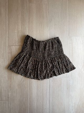 Falda pantalón estampada talla única