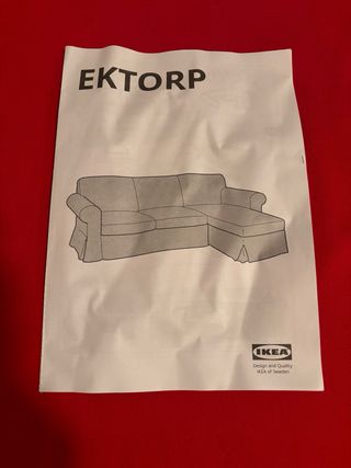Funda sofá Ektorp Hallarp gris IKEA