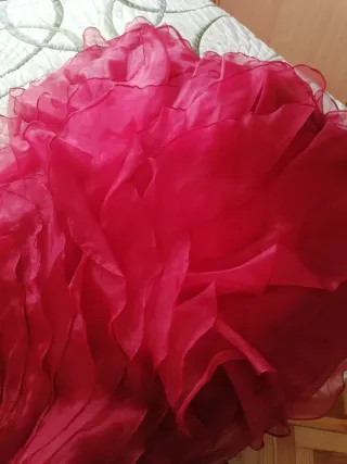 Vestido rojo organza talla 36
