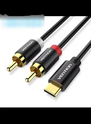 Cable USB C a 2 RCA para móvil etc..