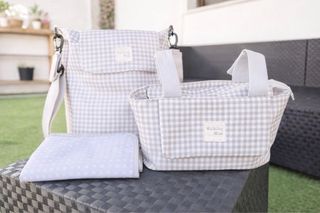 2 Bolsos para carrito bebé Walking Mum cuadros