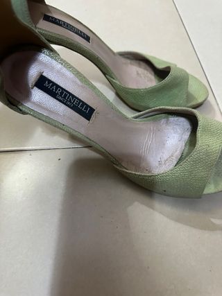 Zapatos de tacón MARCELLI oro/verde