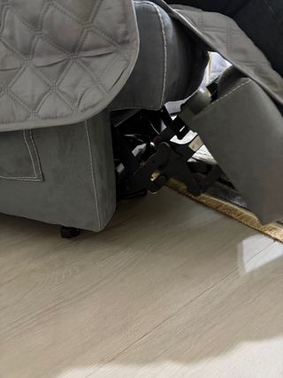 Sillón Reclinable Gris con Funda