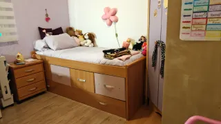 Cama nido de madera con cajones