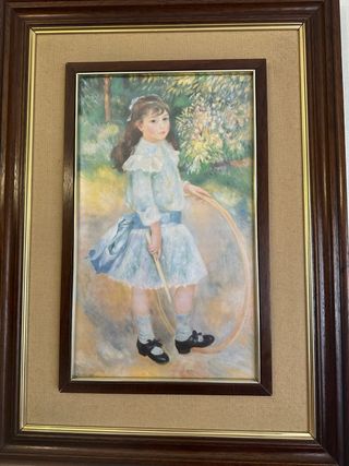 Cuadro niña con aro